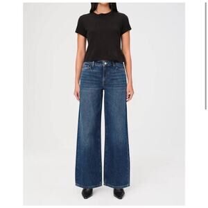 Warp + Weft Blue Flare & Wide Leg Jeans